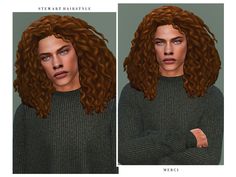 two images of a woman with curly hair and green sweaters, one has her arms crossed