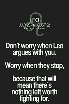 the quote for leo zodiacs is shown in black and white