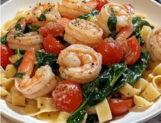 Tuscan Shrimp and Spinach Pasta Flavorful Side