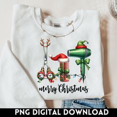 Christmas T Shirt Ideas, Stuff Png, Hair Christmas, Hair Png, Hair Dresser, Salon Decor, Christmas T Shirt, Christmas Png, Sublimation Png