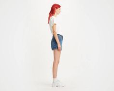 A vintage-inspired flattering fit featuring the higher-than-high rise that made the '80s the fashion decade we can’t stop talking about. With an updated design and sustainably produced denim, think of these '80s Mom Shorts as your parent’s shorts, but better. A vintage, 80s-inspired fit Featuring a 10 3/4" high rise With an A-line leg opening for a leg-lengthening effect We made this garment with post-industrial recycled cotton fiber Levi's Relaxed Fit Casual Jean Shorts, Levi's Casual Relaxed Fit Jean Shorts, Retro Jean Shorts For Spring, Summer Denim Mom Fit Bottoms, Spring Retro Jean Shorts, Levi's Relaxed Fit Jean Shorts For Summer, Retro Relaxed Fit Denim Shorts, Retro Relaxed Fit Short Length Jeans, Retro Relaxed Fit Short Jeans