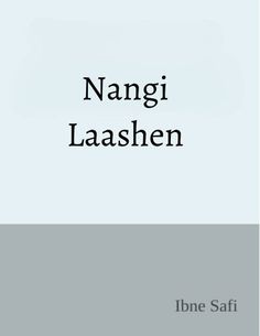 the cover of nangi laashen by ihne safi, with black and