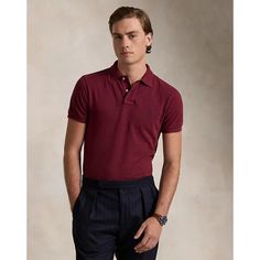 Nwt Ralph Lauren The Skinny Fit Polo Men's Classic Burgundy Polo Shirt Size Xl New With Tags. Approximate Measurements With Flat-Lay In Inches: Pit To Pit: In Length: In Sleeve: In Brand: Polo Ralph Lauren Size: Xl Color: Red Thank You For Shopping With Us! Check Out Our Other Listings For More Great Deals On Stylish And Comfortable Clothing! Casual Red Polo Shirt For Work, Fitted Ralph Lauren Tops For Business Casual, Red Collared Top For Business Casual, Red Casual Top For Business Casual, Red Cotton Tops For Business Casual, Fitted Red Ralph Lauren Tops, Red Fitted Ralph Lauren Tops, Classic Red Ralph Lauren Top, Fitted Ralph Lauren Collared T-shirt