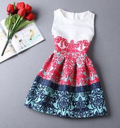 Elegant Sleeveless Patterned Dress, Butterfly Print Dress, Girls Formal Dresses, Printed Dresses, Summer Fashion Dresses, Vestidos Vintage, Girls Party Dress, Vestido Casual, Printed Mini Dress