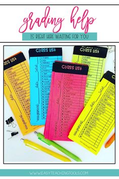 the back to school schedule is shown with markers and pencils on top of it