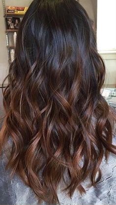 Medium Length Curly Hair, Brown Ombre Hair, Red Highlights, Brown Hair Balayage, Brown Highlights, Amazing Hair, Brown Blonde Hair, Ombre Hair Color, Brown Hair With Highlights