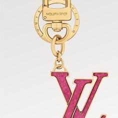 New Lv Charms Bought Separate For My Purses Luxury Pink Bag With Metal Logo, Luxury Pink Bags With Metal Logo, Designer Pink Bag With Metal Logo, Louis Vuitton Wristlet, Louis Vuitton Clutch Bag, White Louis Vuitton, M Monogram, Louis Vuitton Clutch, Louis Vuitton Pink