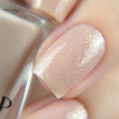 Poised is a sheer cream shimmer nail polish precisely accented with color shifting gold to bronze to green pigment that builds with every layer for a delicate, milky finish! Appropriately named, Poised is as graceful as it is subtle! Very Sheer Coverage. 3-4 Coats for Ideal Depth. Champagne Nail Polish, Jelly Nail Polish, Champagne Nails, Engagement Nails, Jelly Nail, Shimmer Nail Polish, Coffee Instagram, Nude Nail Designs, Subtle Nails