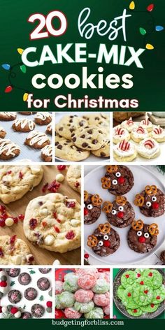 the best cake mix cookies for christmas