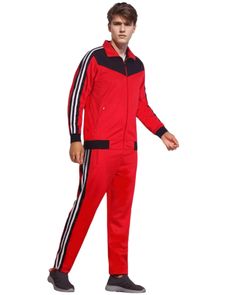 Indulge in luxury with the Men's Soft Athletic Tracksuit GYM Active Suit, featuring a cozy cotton-blend fabric that offers durability and comfort. This versatile outfit is perfect for any occasion, whether it be a casual day out or a formal event. With its warm material, it is suitable for both indoor and outdoor wear, making it a must-have for the colder seasons. Available in 4 exquisite colors, choose the one that best suits your style. Features: Full zip up track jacket with a soft internal f Sporty Cotton Track Jacket For Loungewear, Casual Cotton Track Jacket For Jogging, Stretch Cotton Tracksuit With Pockets, Cotton Stretch Tracksuit With Pockets, Fitted Cotton Track Jacket For Sports, Cotton Tracksuit For Jogging During Sports Season, Cotton Long Sleeve Track Jacket For Jogging, Cotton Sportswear Track Jacket For Jogging, Cotton Sportswear Tracksuit For Jogging