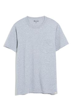 Made of ringspun cotton-blend jersey, this garment-dyed crewneck feels broken-in from the jump (and gets even softer with each wash). Crewneck Short sleeves 90% cotton, 10% polyester Made in Peru Peru, White Undershirt, Madewell, Heather Grey, Cotton Blend, Short Sleeves, Nordstrom, Crew Neck, Mens Tshirts