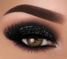 Glitter Smokey Eye, Maybelline Color Tattoo, Dark Eye Makeup