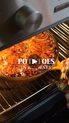 1.9M views · 13K reactions | POTATOES IN ALL WAYS - Ep. 1 - THE ULTIMATE CHEESY POTATO GRATIN🥔 | When you mix potatotes with good cheeses, smoked pancetta and your desire to make the best meal, you can never go wrong. But this gratin is another... | By Giallozafferano Loves Italy | Potatoes in all ways. The
cheesy potato gratina. So good. Let's start with the
onions. And smoked pancetta. You can use bacon as well but
you know. Pancetta first, and then the
onions, butter, fresh herbs, a lot. White wine, onions are
optional but they will add a lot of flavour. And now all the
potatoes. And we make it richer with soft
cheese. The potatoes salt, black pepper, the onions, heavy
cream, parmesan and then the cheese. I repeat. And bake it for the first time.
And we rebake it for a nice crust. Oh m Cheesy Potato Gratin, Rosemary Butter, Foil Bake, Glass Of White Wine, Pork Chop Recipes Baked, Cheesy Potato, Potato Gratin, Cast Iron Recipes, Healthy Menu