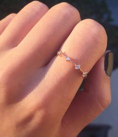 Dainty Gold Band, Ring Rosegold, Minimal Ring, Zierlicher Ring, Rose Gold Band, Clothes Designer, Streetwear Style, Rings Simple