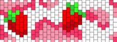 the pattern is made up of red and green squares