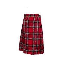 This beautiful tartan skirt is made from fine soft viscose fabric. Knee lenght 55 cm. Wrap front and pleated full back. SIZE CHARTSIZE S - US 6, UK 8, EU 36bust: bust around 34.5”/90cmWaist: waist around 27.5”/70cmHips: hips around 34.5”/90cmSIZE M - US 8, UK 10, EU 38bust: bust around 37.5”/95cmWaist: waist around 29.5”/75cmHips: hips around 37.5”/95cmSIZE L - US 10, UK 12, EU 40bust: bust around 39.5"/100cmWaist: waist around 31.5”/80cmHips: hips around 39.5”/100cmSIZE XL - US 12, UK 14 , EU42 Victorian Collar, Royal Stewart Tartan, Kilt Skirt, Stewart Tartan, Tartan Skirt, Bow Blouse, Satin Blouse, Viscose Fabric, Kilt