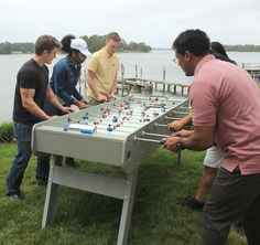 René Pierre Tahiti Outdoor Six-Player Foosball Table Fowling Game Boards, Outdoor Foosball Table, Gaming Area, Sales Gallery, Foosball Table, Foosball, Home Bars, Backyard Barbecue, Indoor Games