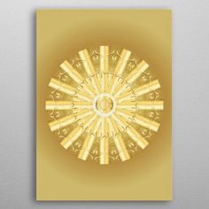 an abstract golden background with a circular design in the center and gold foil on it