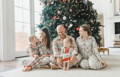 Holly Pattern  - Button Down PJs - Sugar Bee Clothing Buttflap Pajamas, Adult Christmas Pajamas, Holly Pattern, Family Photo Cards, Opening Presents, Family Pjs, Family Christmas Pictures, Personalized Pajamas, Boys And Girls Clothes