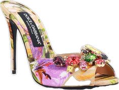 Fabric Sandals, Floral Motif, Dolce And Gabbana, Collage, Sandals, Floral, Fabric, Pins