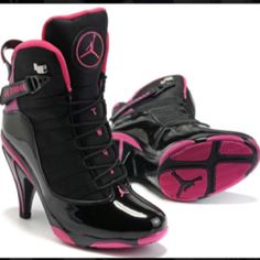 Pink High Heels, Air Jordan 6, Jordan 6, Nike Shoes Women