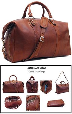 Floto Roma Leather Travel Bag Roma Travel, Leather Duffel Bag, Cheap Purses, Leather Duffel, Popular Handbags, Leather Travel Bag, Bag Essentials, Handbags Affordable, Mens Leather Bag