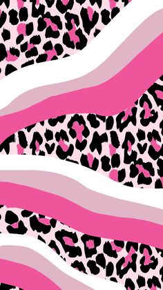 an animal print with pink and white stripes