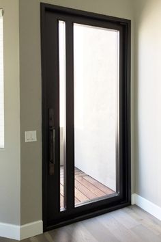 MAIDEN Steel Entry Pivot Doors are designed to showcase big openings and modern functionality. The doors can be built bigger and better due to seamlessly welded fabrication, high capacity pivot hinge hardware. Steel Pivot Door, Modern Entrance Door, Modern Doors, Steel Door Design, Pivot Door, Barn Door Kit, Modern Barn Door, Custom Doors, American Craftsman