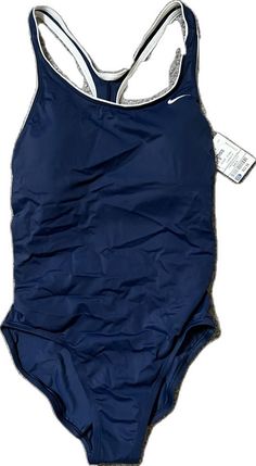 Casual Blue One-piece For Pool, Casual Fitted Blue One-piece, Navy One-piece Bodysuit For Pool, Blue Fitted Casual One-piece, Casual Blue One-piece Swimsuit For Pool, Casual Blue Fitted One Pieces, Fitted Casual Blue One Pieces, Navy Beachwear Bodysuit For Pool, Navy One-piece Bodysuit For Swimming