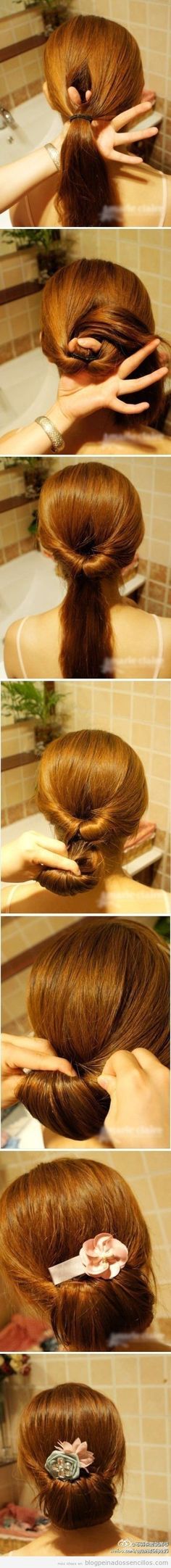 From Classy to Cute: 25  Easy Hairstyles for Long Hair Sanggul Cepol, Five Minute Hairstyles, Bad Hair Day, Bad Hair, Hair Dos, Hair Designs, Trendy Hairstyles, Hair Day, Hair Updos