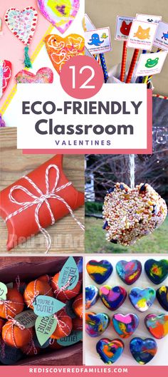 12 eco - friendly classroom valentine's day activities