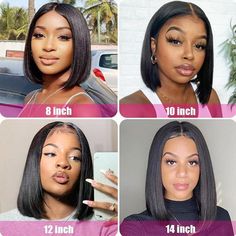 PRODUCT FEATURES Item:Allove Straight Hair Wig Short Bob 4*4 Lace Closure Wig 150% Density Hair Material: 100% Virgin Human Hair, 10A Grade, No Really Shedding, No Tangle, No Bad Smell. Hair Color: Natural Black Color Wig Density: 150% Density Hair Length: 8 - 16 inch are available Texture: Straight Hair, Natural Hairline, Soft, Comb Easily, Can Re-style and Color well. Lace Net: 4*4 Lace closure, HD Lace Color, Pre-plucked with Baby Hair, Natural Hairline Pack: 1 Piece Straight Hair Short Bob L Hair Short Bob, Burnt Hair, Blonde Bob Wig, Bob Lace Front Wigs, Frontal Hairstyles, Straight Lace Front Wigs, Body Wave Wig, Short Bob Wigs, Lace Closure Wig