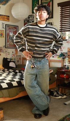 Masculine Outfits, Masc Fashion, Androgynous Outfits, Aesthetic Outfits Men, Casual Outfit Inspiration, Thrifted Outfits, Guys Clothing Styles