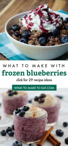 what to make with frozen blueberries and how to use them for breakfast or dessert