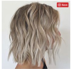 Blonde Balayage Highlights, Medium Length Hairstyles, Brown Blonde Hair, Blonde Bobs, Blonde Balayage, Hair Dos, Bobs Haircuts, Fine Hair, Textured Hair