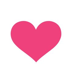 a pink heart on a white background