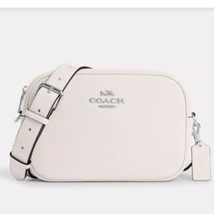 Coach Jamie Camera Bag With Rivets. Beautiful Bag. New With Tag. Pebble Leather. Coach Camera Bag, Bags Coach, Edgy Style, Beautiful Bags, White Bag, Edgy Fashion, Rivets, Pebbled Leather, Coach Bags