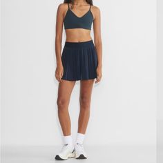 Nwot With Tags. Navy Blue Skirt :) Blue Sporty Mini Skirt, Blue Stretch Tennis Skirt With Built-in Shorts, Blue 4-way Stretch Tennis Skirt For Sports, Cheap Blue Mini-length Tennis Skirt, Blue Non-stretch Mini Skirt With Pockets, Aritzia Skirt, Navy Blue Skirt, Micro Skirt, Blue Skirt