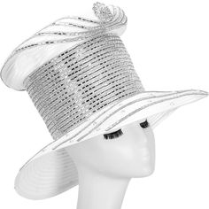 Giovanna HR22134 1 piece Brim Hat Colors: Black, Gold, Red, Silver, White Sizes: One Size Winter Party Top Hat With Flat Brim, Flat Brim Top Hat For Winter Party, Winter Party Top Hat With Curved Brim, Winter Party Top Hat With Short Brim, Party Winter Mini Hat With Flat Brim, White Fitted Top Hat With High Crown, Winter Party Cloche Hat With Wide Brim, Elegant White Fedora For Winter, Elegant White Winter Fedora