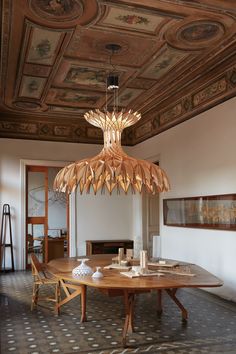 Bover Dome Pendant 90 Dining Room Chandelier Modern, Wood Light Fixture, Elegant Chandeliers, Modern Restaurant, Contemporary Chandelier, Loft Design, Light Sculpture, Chandelier Style, Dining Room Chandelier