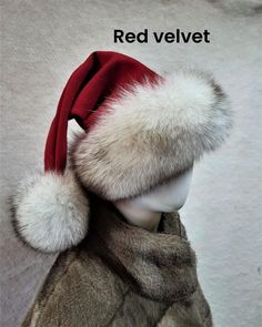 Key Features: Luxurious Design: Rich burgundy and vibrant red colors that exude festive cheer. Genuine Fur: Trimmed with authentic fur for a plush, elegant finish. Comfortable Fit: Made with high-quality, soft fabric that provides warmth and comfort. Timeless Style: Ideal for adding a touch of class to your Christmas outfit. Perfect for Any Occasion: Great for holiday parties, family events, or as a photo accessory. Unisex Design: Suitable for both men and women. One Size Fits Most: Designed to Christmas Party Accessories, Christmas Party Wear, Red Santa Hat, Festive Decoration, Party Kleidung, Bridesmaid Accessories, Christmas Accessories, Christmas Gift Idea, White Faux Fur