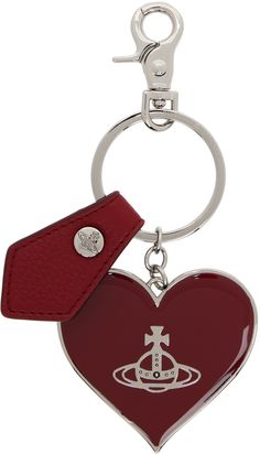 Find VIVIENNE WESTWOOD Red Mirror Heart Orb Keychain on Editorialist. Keychain in silver tone. · Keyring with lobster-clasp · Graphic charm and faux-leather tag · Logo-engraved silver-tone hardware · H6 x W2.75 Supplier color: Red Vivienne Westwood Orb Lighter, Vivienne Westwood Keychain, Red Wishlist, Westwood Aesthetic, Keychain Aesthetic, Red Keychain, Vivienne Westwood Bags, Nick Nacks, Vivienne Westwood Jewellery