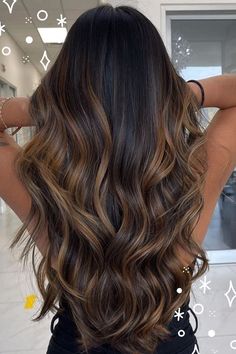 Dark Brown Hair Balayage, Balayage Hair Caramel, Dark Hair With Highlights, Long Hair Color