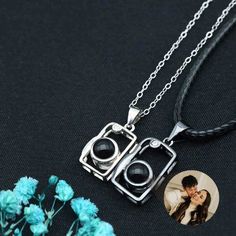 This is a mysterious necklace, Personalized for the moment you love most on a projection necklace! Engraved love never fades, and treasured memory will always be with you. Carry your Little cute photo hidden in the pendant, You can see the photo inside the pendant, or you can use it to illuminate the light and project your photo on the wall. The best dreamy gift for yourself and family, and friends. Customize Your Picture Projection Necklace You can freely customize anything you like, including people, pets, scenery, and even symbol, and attach text as a souvenir. Please try to upload photos with high resolution, the higher the resolution, the more obvious the product effect. Meaningful Accessory & Memorial Gift This customized projection necklace engraved with your favorite photo will be Black Necklaces For Anniversary Gift On Mother's Day, Black Necklaces For Mother's Day Anniversary Gift, Black Locket For Anniversary, Black Locket Jewelry For Anniversary, Black Jewelry For Anniversary Gift On Mother's Day, Black Jewelry For Anniversary, Mother's Day Gift, Black Jewelry For Anniversary And Mother's Day, Anniversary Black Locket Necklace, Black Locket Necklace For Anniversary