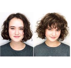 Wavy Bangs, Colored Curly Hair, Curly Hair With Bangs, Penteado Cabelo Curto, Curly Bob Hairstyles, Curly Hair Cuts, Short Curly Hair, Curly Hair Styles Naturally, Bobs Haircuts