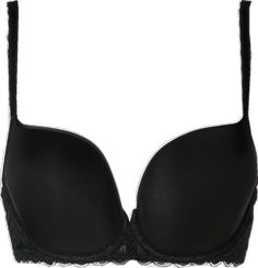 Elegant Evening Bra With Lace Trim, Black Bra With Contrast Lace For Party, Black Party Bra With Contrast Lace, Low-cut Black Bra With Lace Closure, Elegant Evening Stretch Bra, Black Low-cut Bra With Lace Closure, Elegant Low-cut Lace Trim Bra, Elegant Low-cut Bra With Lace Trim, Elegant Black Push-up Bra