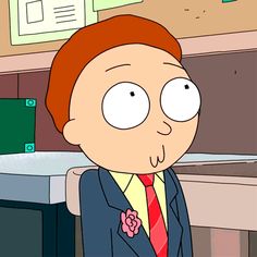 a cartoon character wearing a suit and tie