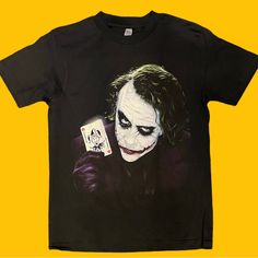 The Dark Knight The Joker Graphic Tshirt ! Brand New Mens Sizes Message Me For Details True To Size 100% Cotton Black Pop Culture Tops With Sublimation Print, Black Pop Culture Top With Sublimation Print, The Dark Knight Joker, Dark Knight Joker, Joker T Shirt, Asos Men, Blue Shorts Men, Anime Tees, The Dark Knight