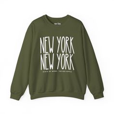 Elevate your urban style with our "New York New York Chic" Women's Sweatshirt, designed for those who appreciate the dynamic energy of the city that never sleeps. Embrace the essence of New York's iconic fashion scene while enjoying unparalleled cozy comfort. Crafted from premium materials, this sweatshirt is more than just a garment; it's a statement piece. The intricate design seamlessly integrates the bold "New York New York" lettering, showcasing your love for the city's vibrant spirit. The Urban Slogan Tops For Fall, Urban Winter Tops With Logo Print, Trendy Oversized Sweatshirt For Urban Adventures, Urban Style Text Print Tops For Fall, Urban Tops With Text Print For Fall, Urban Text Print Tops For Fall, Winter Slogan Tops For Streetwear, Urban Winter Tops With Slogan, Urban Winter Tops With Text Print