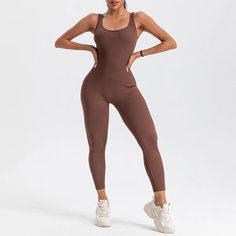 Discover the Perfect Blend of Style and Performance Step into your workout regime with style and confidence wearing our Long Sleeve Sports Romper, meticulously designed for the modern, active woman. Embrace the fusion of comfort and elegance, perfect for yoga sessions, gym workouts, or a trendy streetwear look. This versatile piece is more than just a yoga jumpsuit; it's a fashion statement tailored for both your fitness and social escapades. Product Features Made from premium nylon, this romper promises both durability and breathability, ensuring you stay comfortable and dry during the most intense workouts. The sleek, square neckline coupled with a bodycon fit enhances your silhouette, making it flattering for all body types. Available in sizes S, M, and L, it fits true to size so you ca Sleeveless Athleisure Unitard, Sporty Jumpsuits And Rompers For Yoga, Solid Color Athleisure Bodysuit For Training, Casual Compressive Jumpsuits And Rompers For Workout, Casual High Stretch Unitard For Workouts, Moisture-wicking Solid Color Jumpsuits And Rompers For Workout, High Stretch Athleisure Jumpsuits And Rompers, Athleisure Bodysuit For Yoga, Fitted Yoga Jumpsuits And Rompers